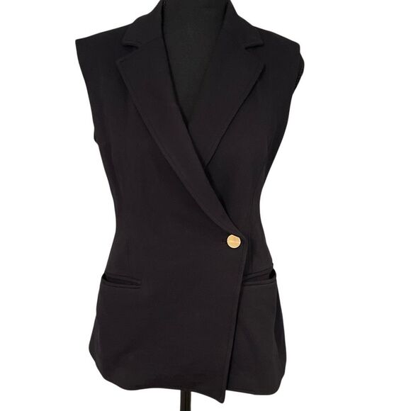 SPANX Women’s Perfectly Asymmetric Tailored Single Button Vest - Picture 3 of 11